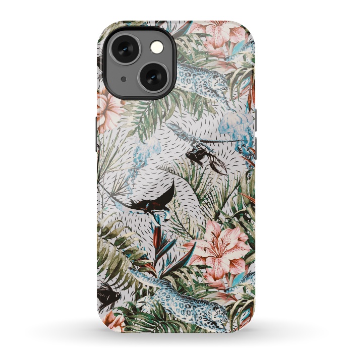 iPhone 13 StrongFit Paradisiacal flora and fauna  by Mmartabc