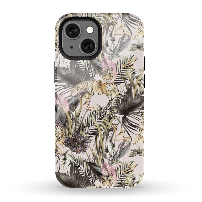 iPhone 13 mini StrongFit Tiger of the jungle 04  by Mmartabc