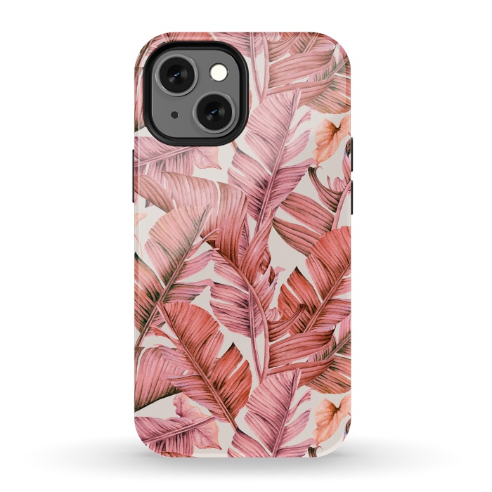 iPhone 13 mini StrongFit Jungle paradise pink by Mmartabc