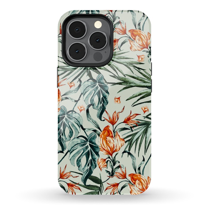 iPhone 13 pro StrongFit Exotic flower nature-07 by Mmartabc