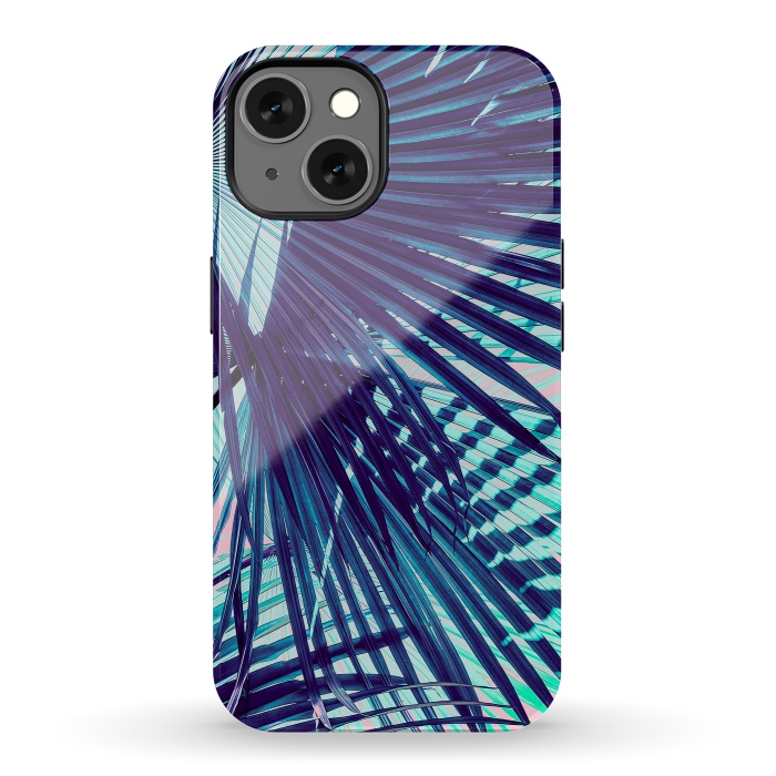 iPhone 13 StrongFit Palm leaf on the beach by Mmartabc