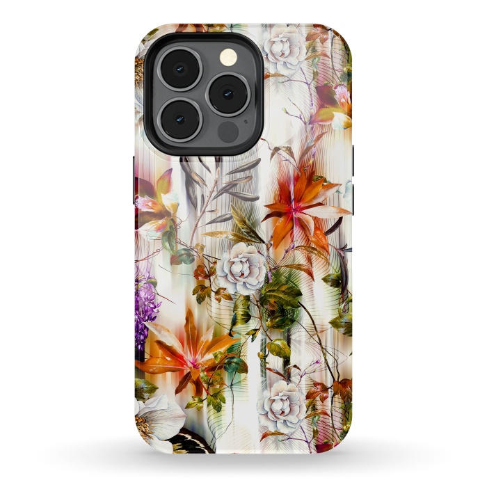 iPhone 13 pro StrongFit Abstract Motion Blur Floral Botanical by Mmartabc