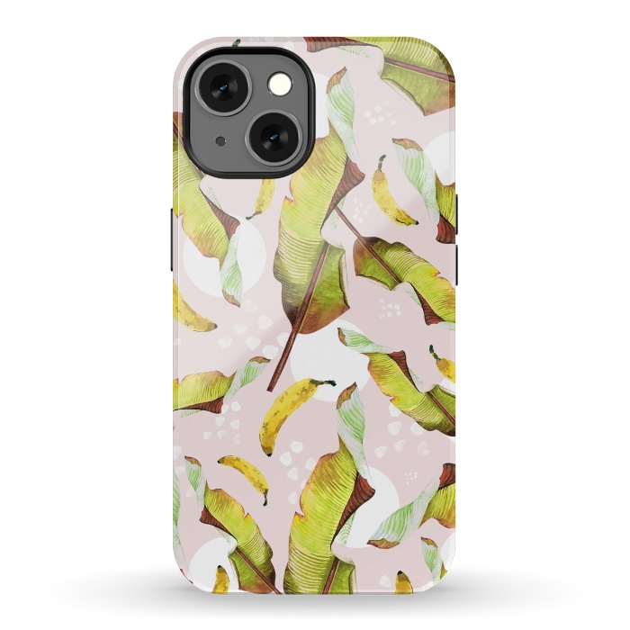 iPhone 13 StrongFit Banana leaf and bananas by Mmartabc
