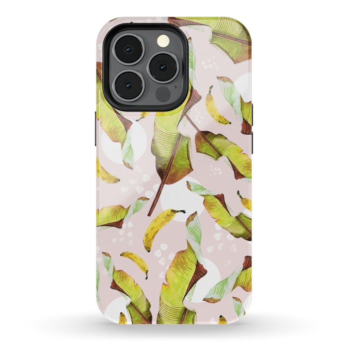 iPhone 13 pro StrongFit Banana leaf and bananas by Mmartabc