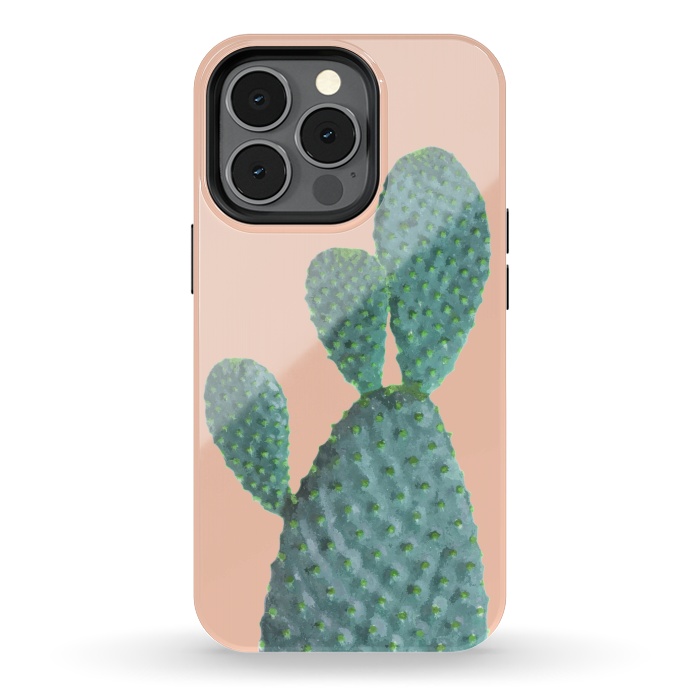 iPhone 13 pro StrongFit Cactus Watercolor by Alemi