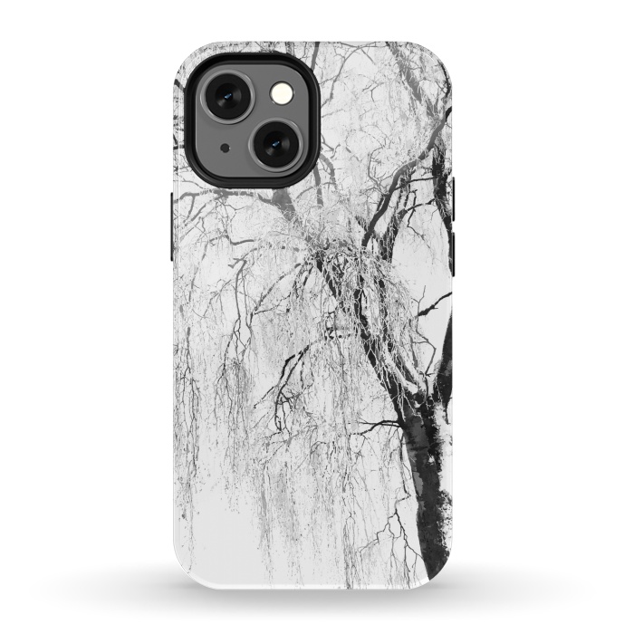 iPhone 13 mini StrongFit White Snow Tree by Alemi