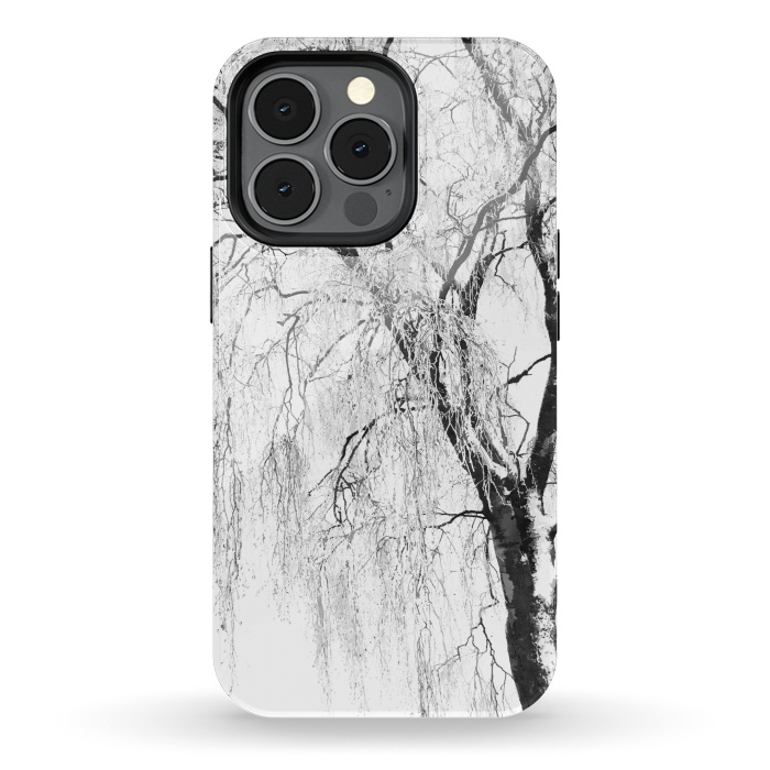 iPhone 13 pro StrongFit White Snow Tree by Alemi