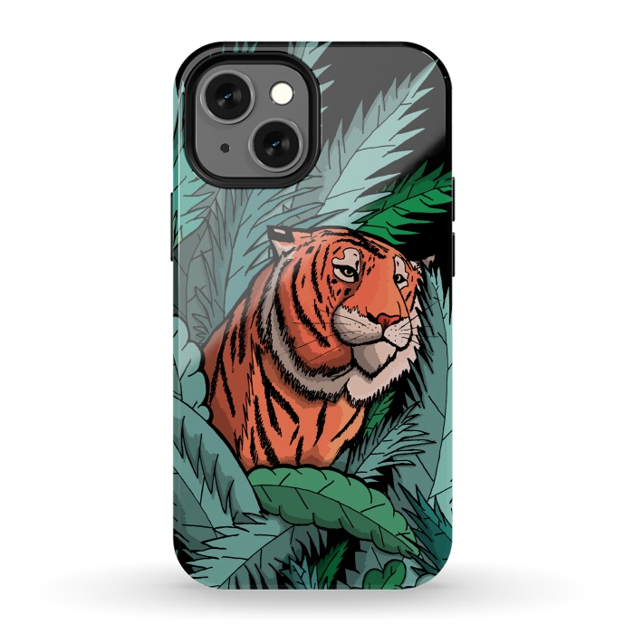 iPhone 13 mini StrongFit As the tiger emerged from the jungle by Steve Wade (Swade)