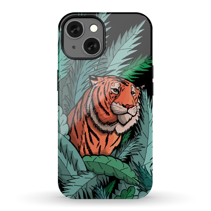 iPhone 13 StrongFit As the tiger emerged from the jungle by Steve Wade (Swade)