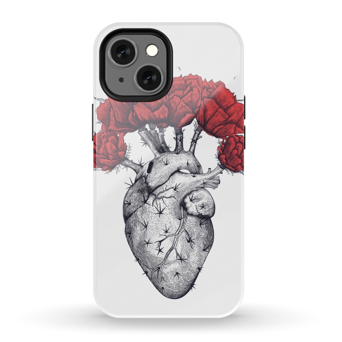 iPhone 13 mini StrongFit Cactus heart by kodamorkovkart