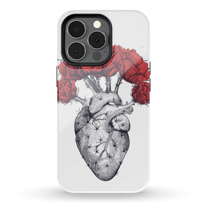 iPhone 13 pro StrongFit Cactus heart by kodamorkovkart