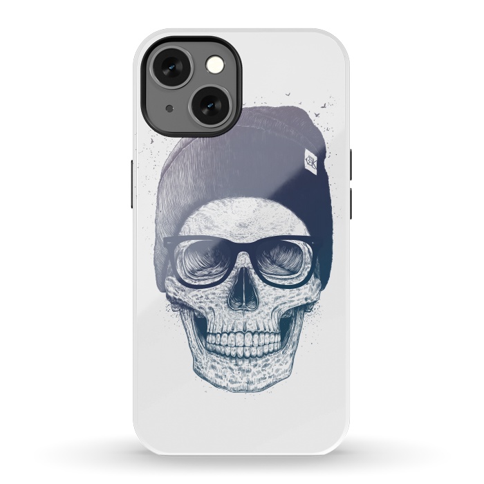 iPhone 13 StrongFit Colorful skull in hat by kodamorkovkart