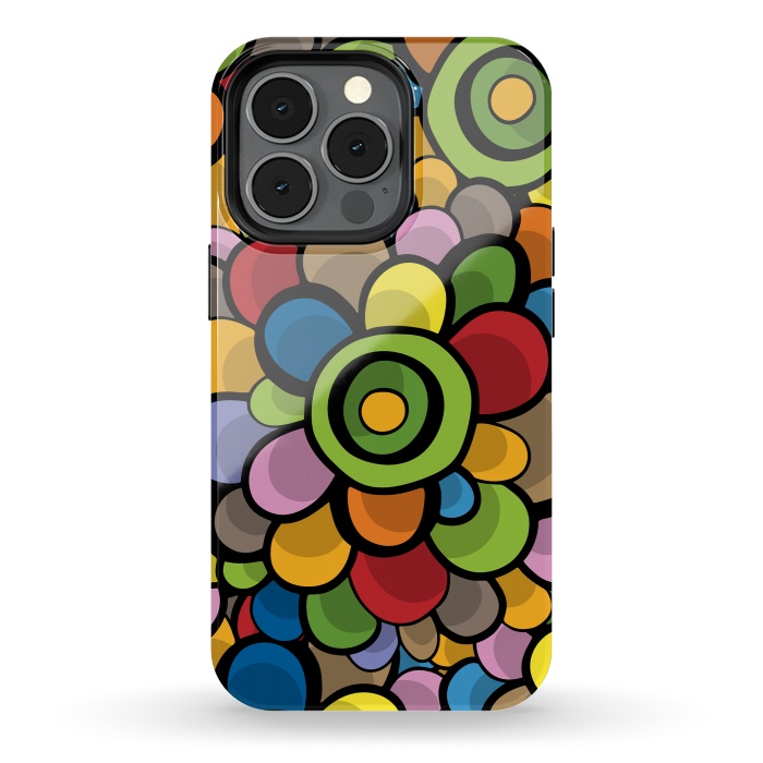 iPhone 13 pro StrongFit Spring Bubble Flower by Majoih