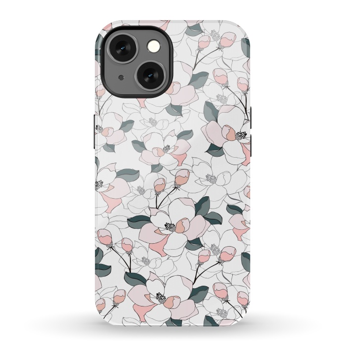 iPhone 13 StrongFit Magnolias by Dunia Nalu
