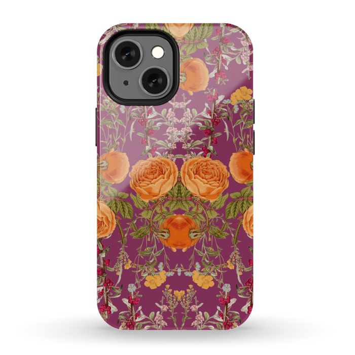 iPhone 13 mini StrongFit Vibrant Botanic by Zala Farah