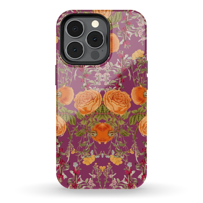 iPhone 13 pro StrongFit Vibrant Botanic by Zala Farah