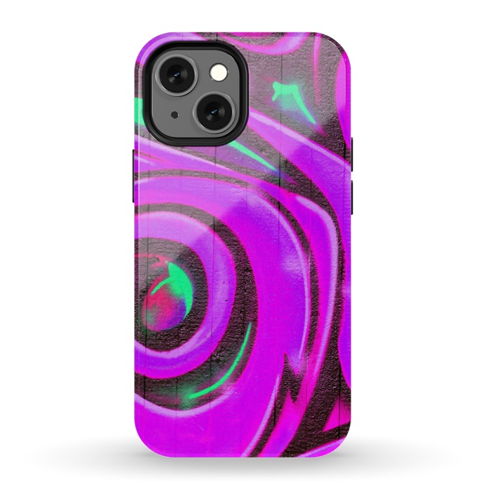 iPhone 13 mini StrongFit Pink Graffiti by Andrea Haase
