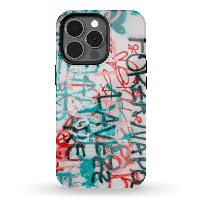 iPhone 13 pro StrongFit Graffiti Text by Andrea Haase