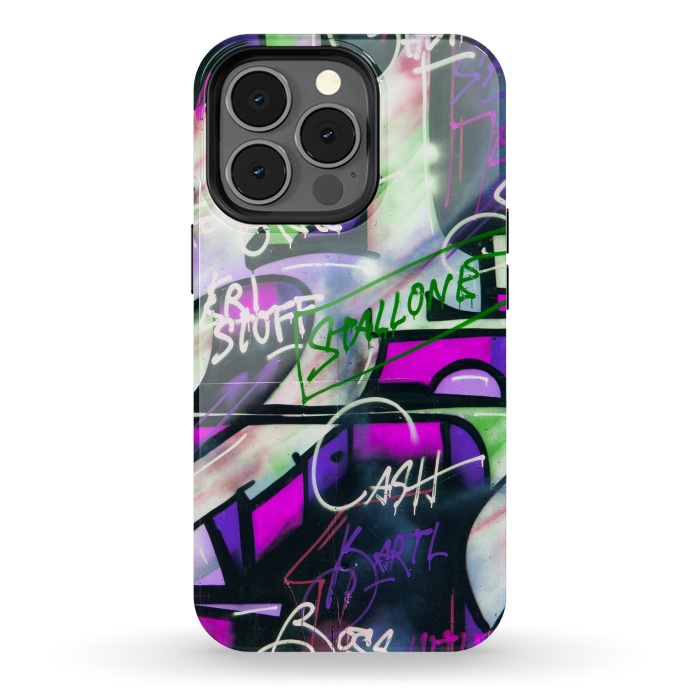 iPhone 13 pro StrongFit Colorful Graffiti by Andrea Haase