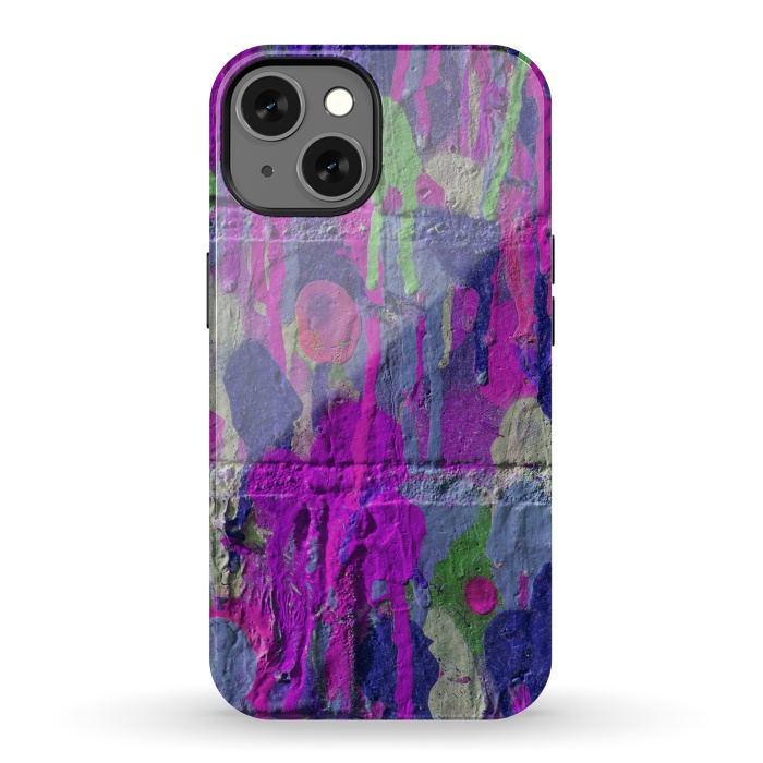 iPhone 13 StrongFit Colorful Spray Paint Wall by Andrea Haase
