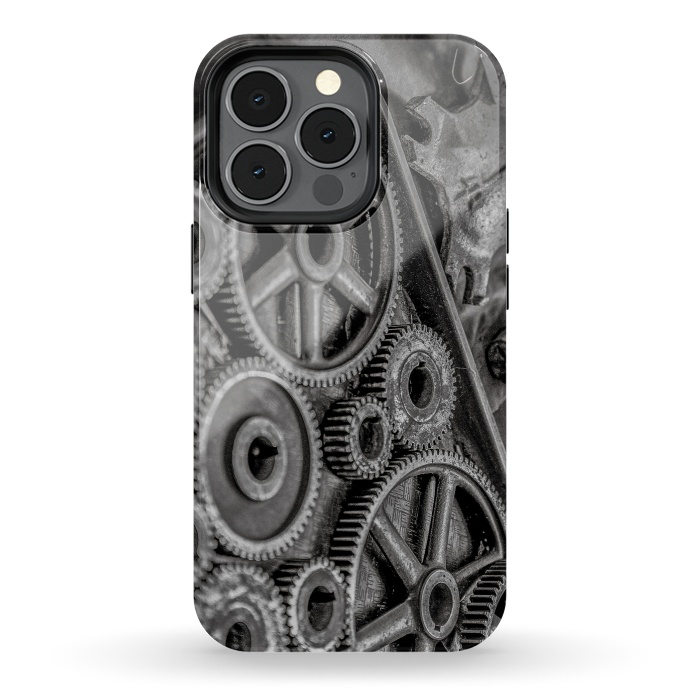 iPhone 13 pro StrongFit Steampunk Gear by Andrea Haase