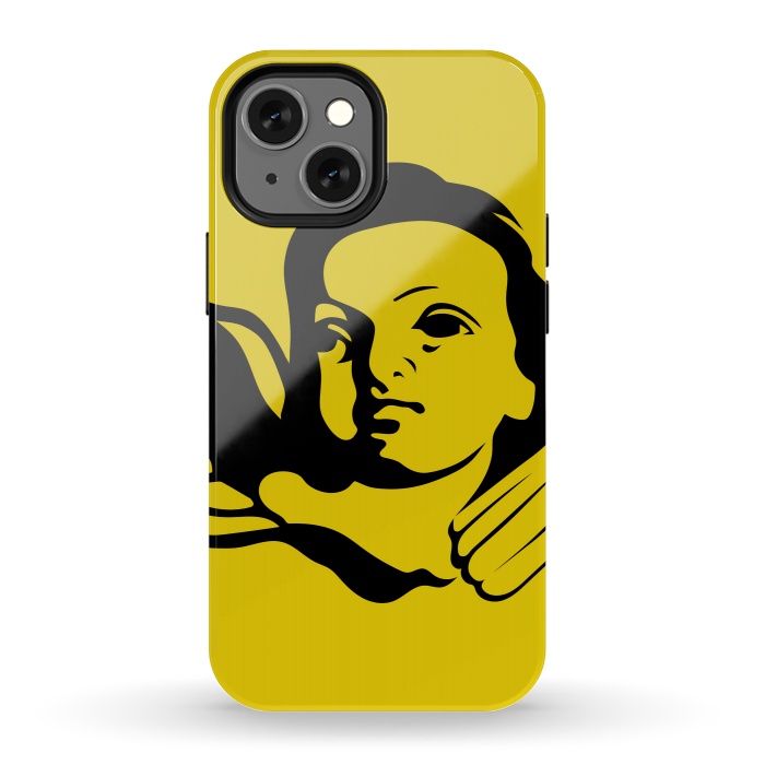 iPhone 13 mini StrongFit Baroque Angel by Majoih