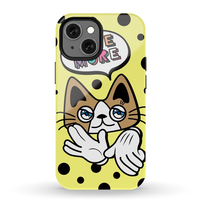 iPhone 13 mini StrongFit CUTIE CAT by Michael Cheung