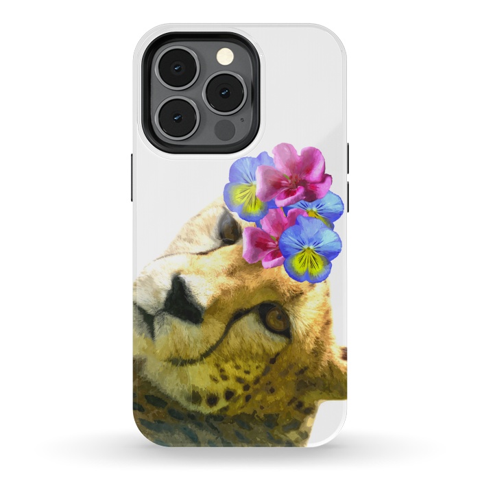 iPhone 13 pro StrongFit Cute Cheetah by Alemi