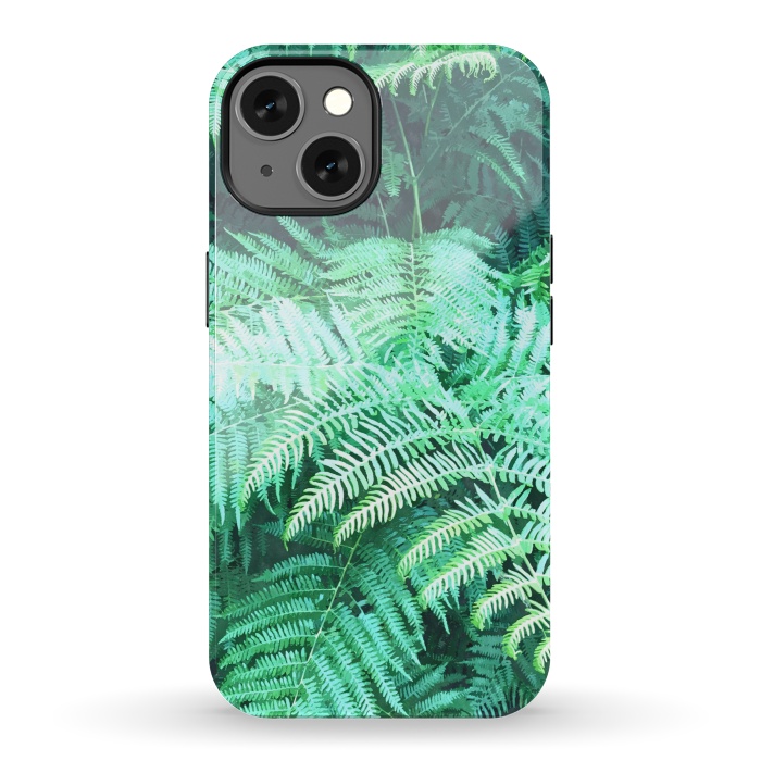 iPhone 13 StrongFit Fern Tropical Leaves by Alemi