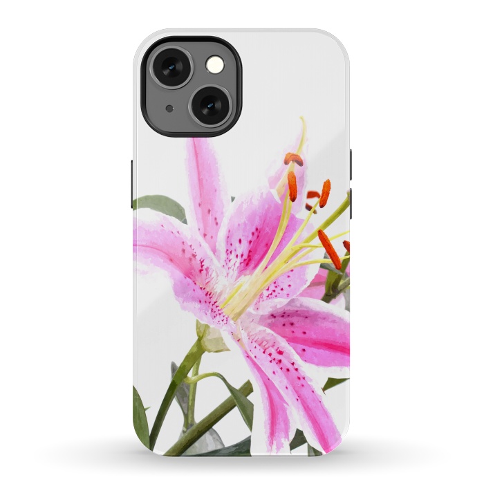 iPhone 13 StrongFit Pink Lily by Alemi