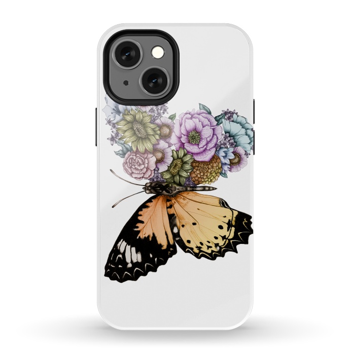 iPhone 13 mini StrongFit Butterfly in Bloom II by ECMazur 