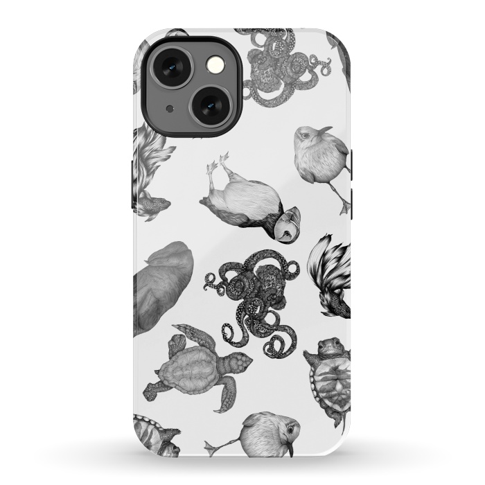 iPhone 13 StrongFit Cute Sea Animals Party by ECMazur 