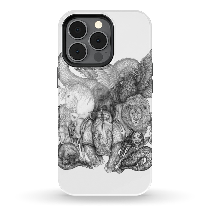 iPhone 13 pro StrongFit The Impossible Menagerie by ECMazur 