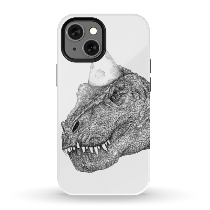 iPhone 13 mini StrongFit Party Dinosaur by ECMazur 