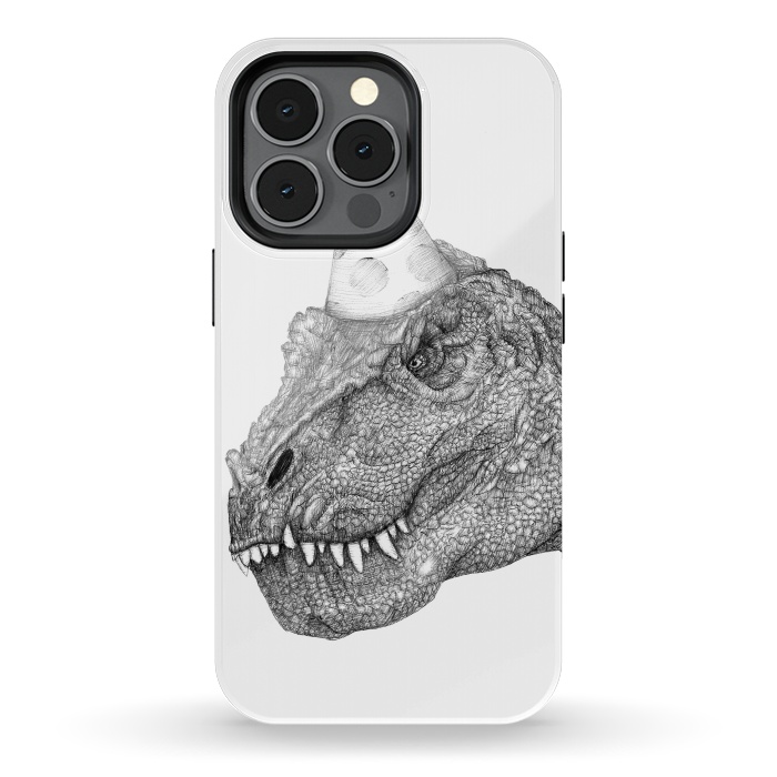 iPhone 13 pro StrongFit Party Dinosaur by ECMazur 