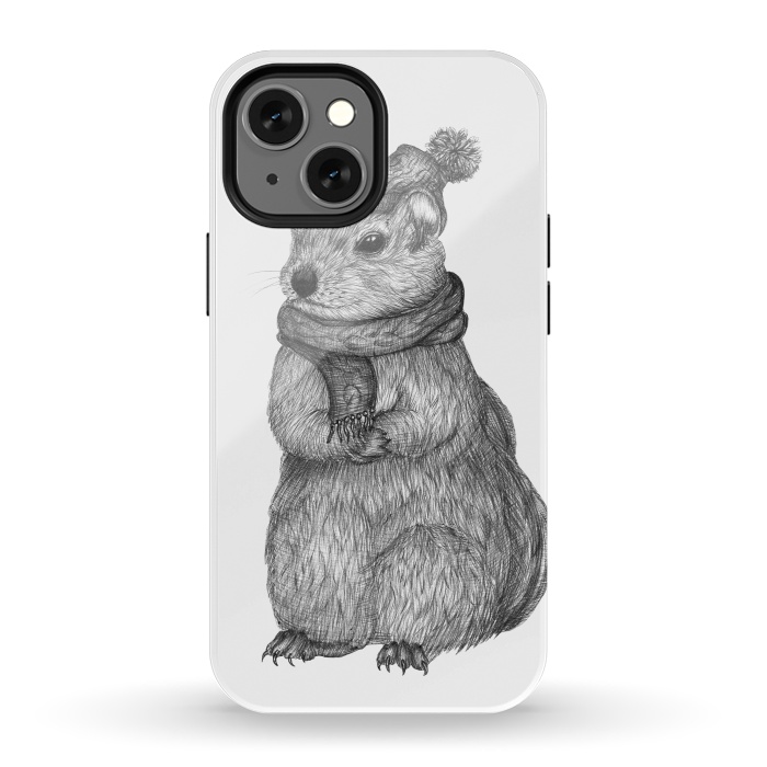 iPhone 13 mini StrongFit Chilly Chipmunk by ECMazur 