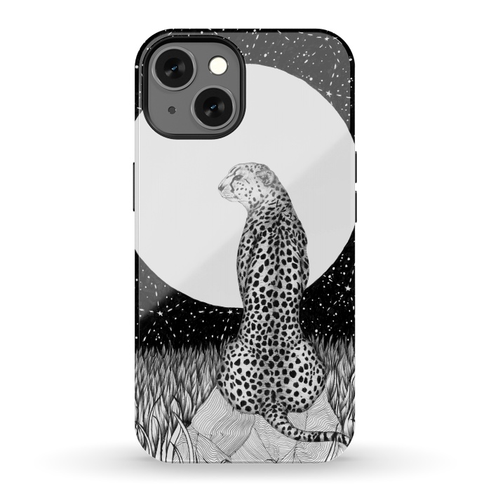 iPhone 13 StrongFit Cheetah Moon by ECMazur 