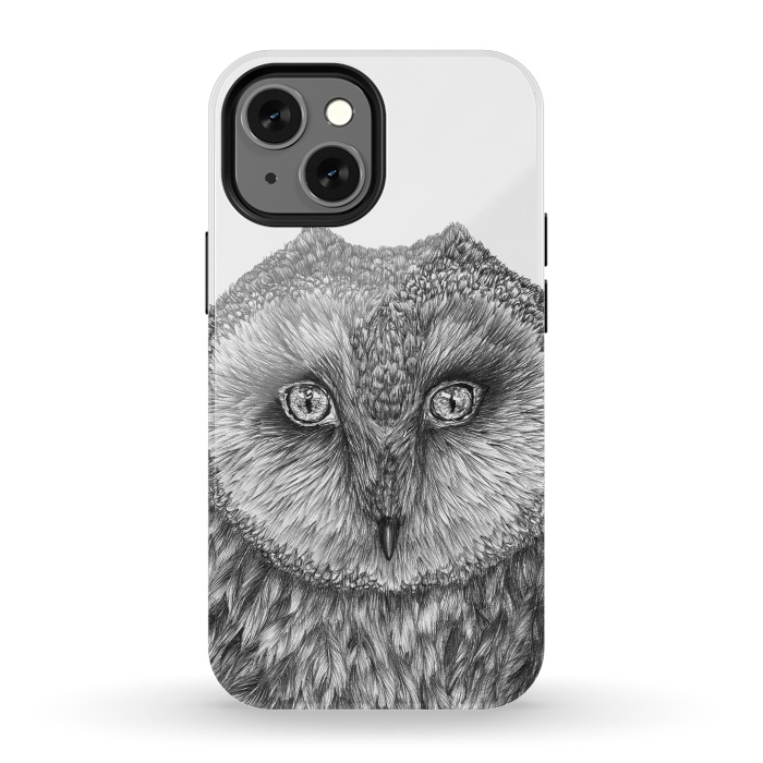 iPhone 13 mini StrongFit Little Barn Owl by ECMazur 