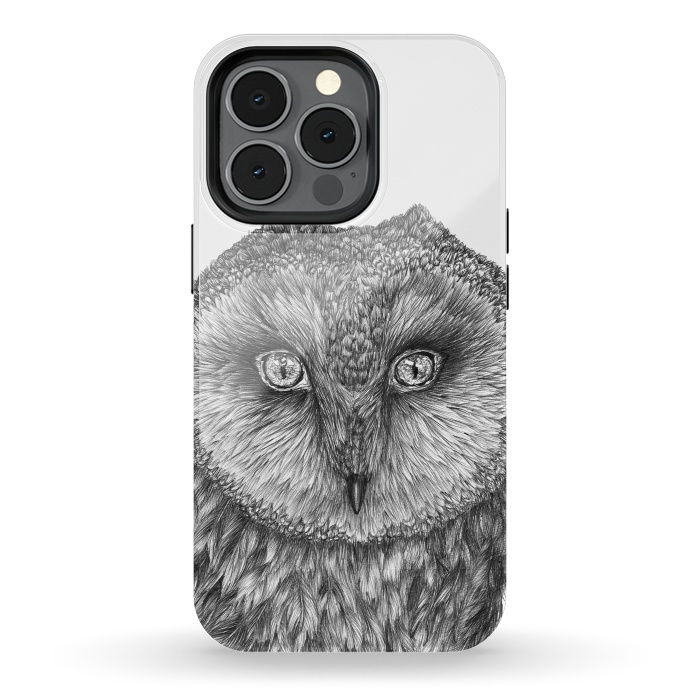 iPhone 13 pro StrongFit Little Barn Owl by ECMazur 