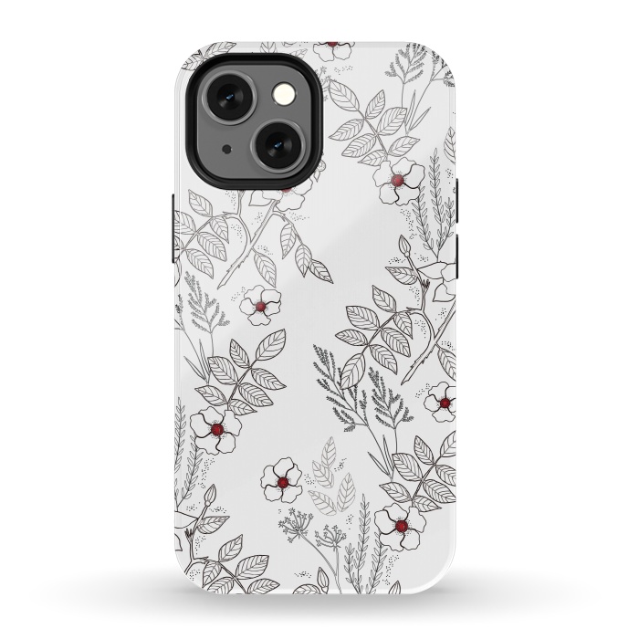 iPhone 13 mini StrongFit Roses by Dunia Nalu