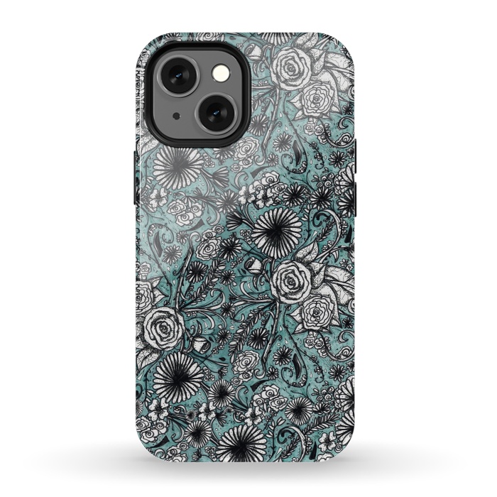 iPhone 13 mini StrongFit Flowers by Camila