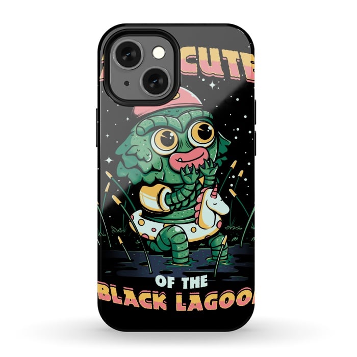 iPhone 13 mini StrongFit Cute of the black lagoon! by Ilustrata