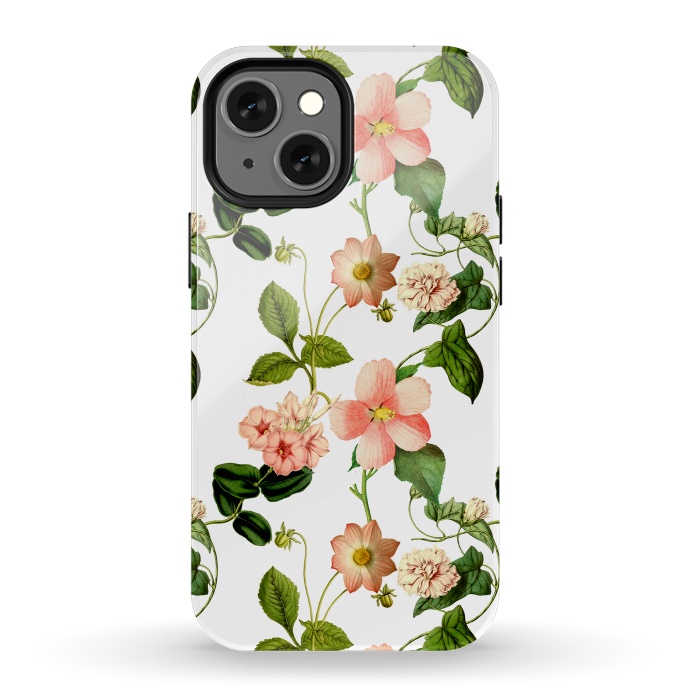 iPhone 13 mini StrongFit Lovely vintage flower pattern by  Utart
