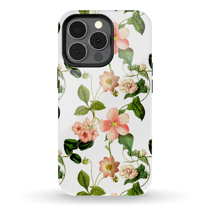 iPhone 13 pro StrongFit Lovely vintage flower pattern by  Utart