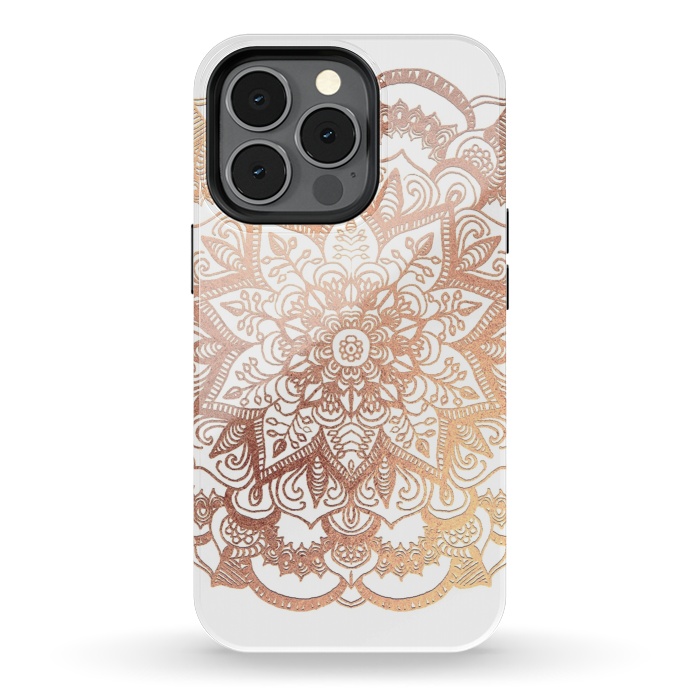 iPhone 13 pro StrongFit Mandala Rose-Gold Shine by ''CVogiatzi.