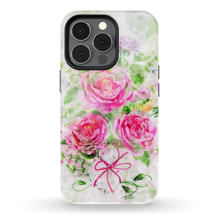 iPhone 13 pro StrongFit Camellias Bouquet by Creativeaxle