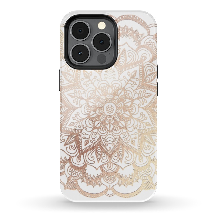iPhone 13 pro StrongFit Mandala Gold Shine by ''CVogiatzi.