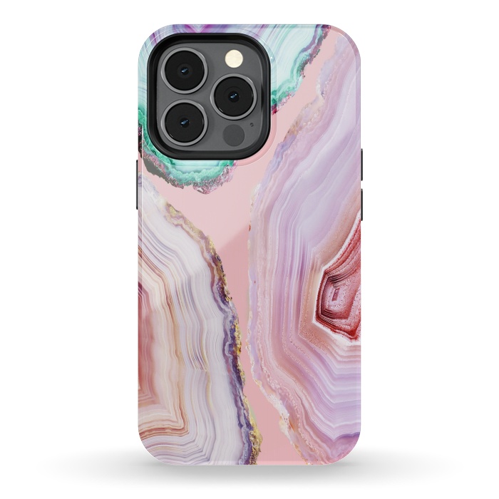iPhone 13 pro StrongFit Mineral Agates #Glam collection by ''CVogiatzi.