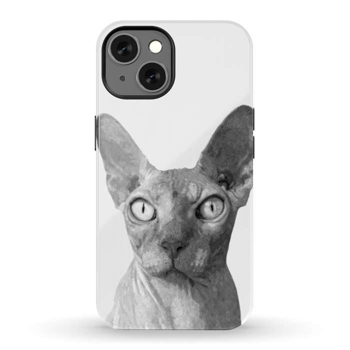 iPhone 13 StrongFit Black and White Sphynx by Alemi