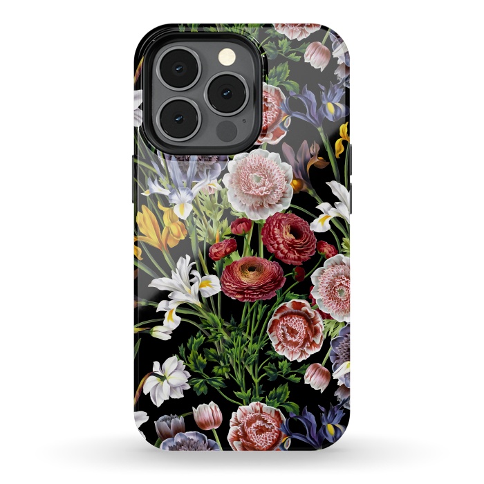 iPhone 13 pro StrongFit Vintage Flower Pattern by  Utart
